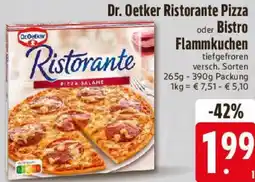 E-Center Dr. Oetker Ristorante Pizza oder Bistro Flammkuchen Angebot