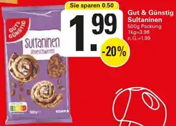 WEZ Gut & Günstig Sultaninen Angebot
