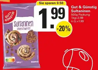 WEZ Gut & Günstig Sultaninen Angebot