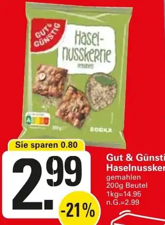WEZ Gut & Günstig Haselnusskerne Angebot