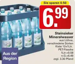 WEZ Steinsieker Mineralwasser Angebot