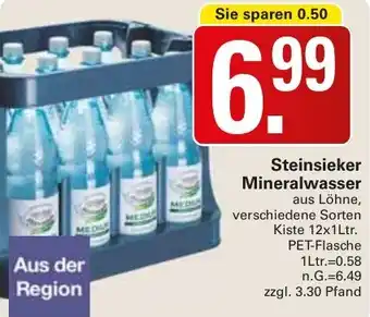 WEZ Steinsieker Mineralwasser Angebot
