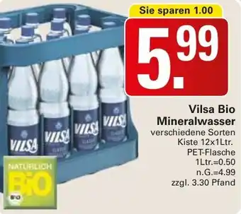 WEZ Vilsa Bio Mineralwasser Angebot