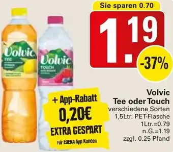 WEZ Volvic Tee oder Touch Angebot