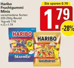 WEZ Haribo Fruchtgummi Minis Angebot