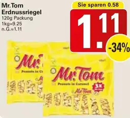 WEZ Mr.Tom Erdnussriegel Angebot