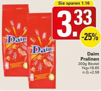 WEZ Daim Pralinen Angebot