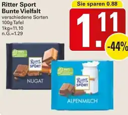 WEZ Ritter Sport Bunte Vielfalt Angebot
