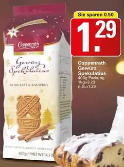 WEZ Coppenrath Gewürz Spekulatius Angebot