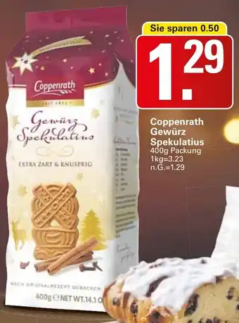 WEZ Coppenrath Gewürz Spekulatius Angebot