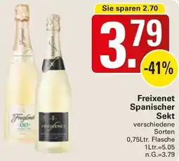 WEZ Freixenet Spanischer Sekt Angebot