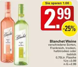 WEZ Blanchet Weine Angebot