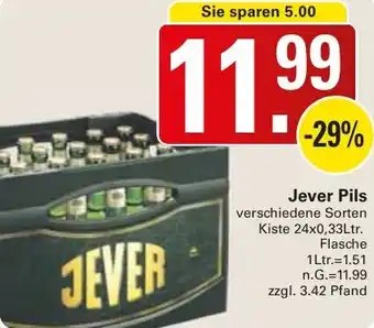 WEZ Jever Pils Angebot