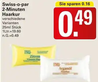 WEZ Swiss-o-par 2-Minuten Haarkur Angebot