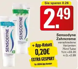 WEZ Sensodyne Zahncreme Angebot