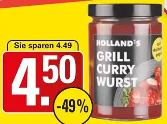 WEZ HOLLAND'S Grill Currywurst Angebot