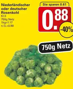 WEZ Niederländischer oder deutscher Rosenkohl Angebot