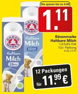 WEZ Bärenmarke Haltbare Milch Angebot