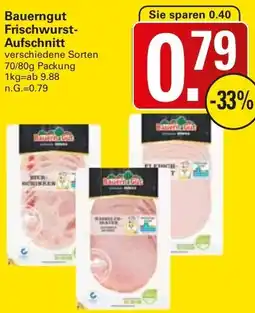 WEZ Bauerngut Frischwurst Aufschnitt Angebot