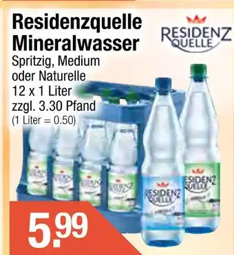 Getränke City Residenzquelle mineralwasser Angebot