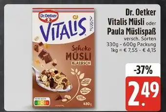 Edeka Dr. oetker vitalis müsli Angebot