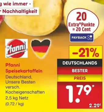 Netto Marken-Discount Pfanni speisekartoffeln Angebot