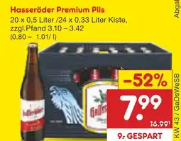 Netto Marken-Discount Hasseröder premium pils Angebot