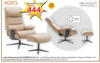 Möbelzentrum Pforzheim Xora leder-relaxsessel-set Angebot