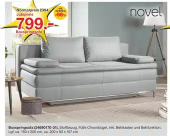 Möbelzentrum Pforzheim Novel boxspringsofa Angebot