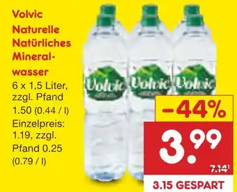 Netto Marken-Discount Volvic naturelle natürliches mineralwasser Angebot