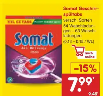 Netto Marken-Discount Somat somat geschirrspültabs Angebot