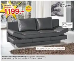 Möbelzentrum Pforzheim Novel lederschlafsofa Angebot