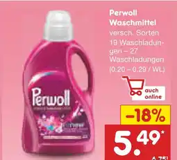 Netto Marken-Discount Perwoll waschladungen Angebot