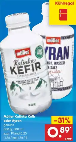 Netto Marken-Discount Müller kalinka kefir Angebot