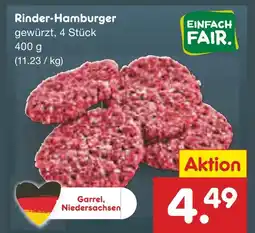 Netto Marken-Discount Einfach fair rinder-hamburger Angebot