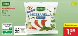 Netto Marken-Discount Biobio bio mozzarella Angebot