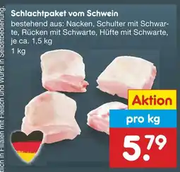 Netto Marken-Discount Schlachtpaket vom schwein Angebot