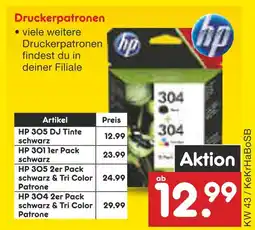 Netto Marken-Discount Hp druckerpatronen 305 dj tinte schwarz Angebot