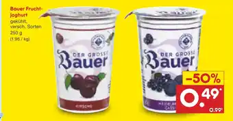 Netto Marken-Discount Bauer fruchtjoghurt Angebot