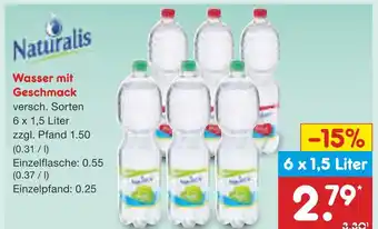 Netto Marken-Discount Naturalis wasser mit geschmack Angebot