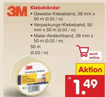 Netto Marken-Discount 3m gewebe-klebeband Angebot