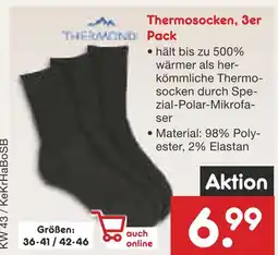 Netto Marken-Discount Thermond thermosocken, 3er pack Angebot