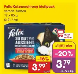 Netto Marken-Discount Felix katzennahrung multipack Angebot