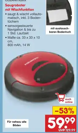 Netto Marken-Discount Cleanmaxx saugroboter mit wischfunktion Angebot
