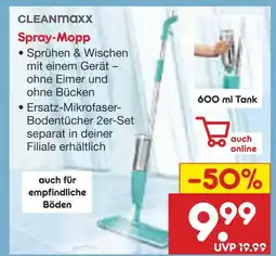 Netto Marken-Discount Cleanmaxx spray-mopp Angebot