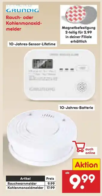 Netto Marken-Discount Grundig rauchwarnmelder Angebot