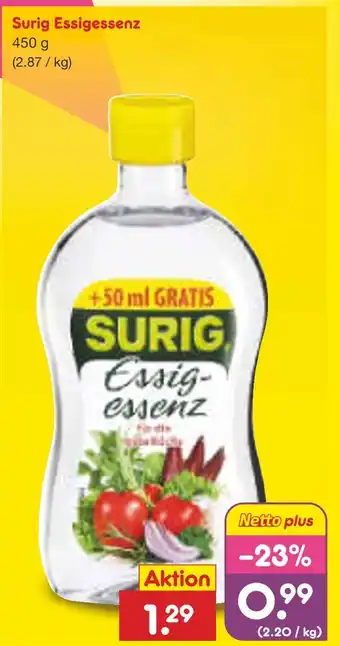 Netto Marken-Discount Surig essigessenz Angebot