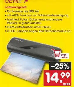 Netto Marken-Discount Genie laminiergerät Angebot