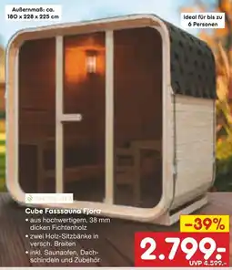 Netto Marken-Discount Artsauna cube fasssauna fjora Angebot