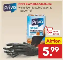 Netto Marken-Discount Priva nitril einmalhandschuhe Angebot